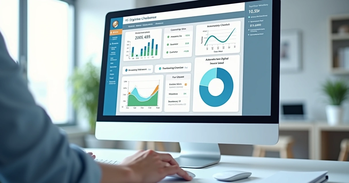 Dashboard de notas fiscais mostrando dados de automação
