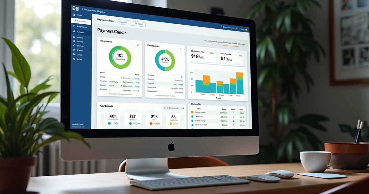 Dashboard de integração Pix exibindo status de pagamentos 