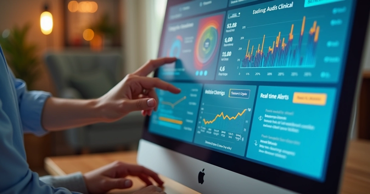 Painel digital exibe alertas de auditoria clínica em home care