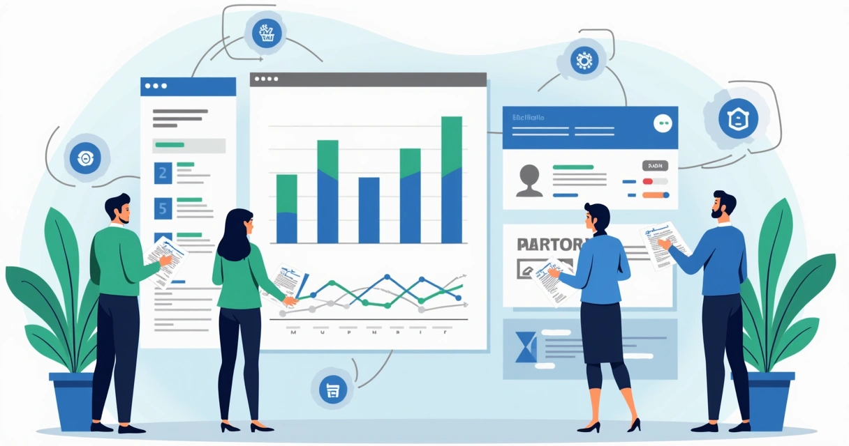 Dashboard de automação de vendas internas com múltiplos gráficos e integrações 