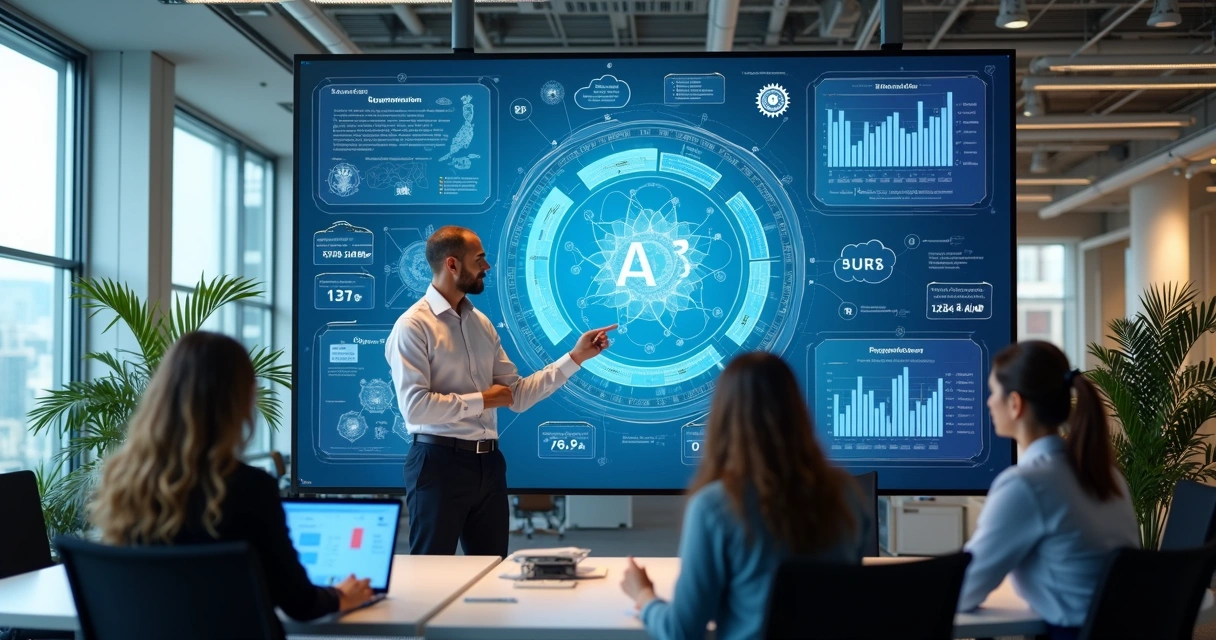 Tela de dashboard de automação com inteligência artificial 