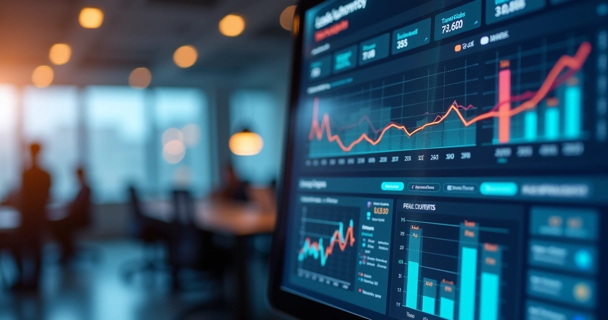 Dashboard de automação de leads em painel digital 