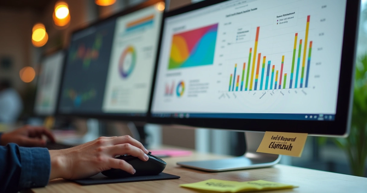 Dashboard representando automação de marketing em nutrição de leads 