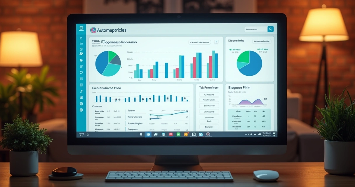 Dashboard da Automarticles exibindo desempenho digital 