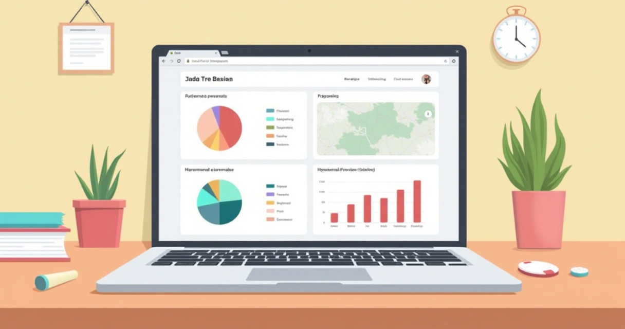 Dashboard de avaliações de clientes com gráficos coloridos 