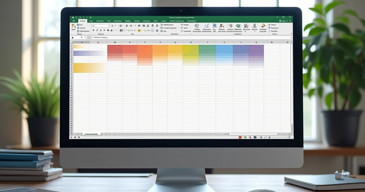 Retângulos usados como base para layout de dashboard Excel 