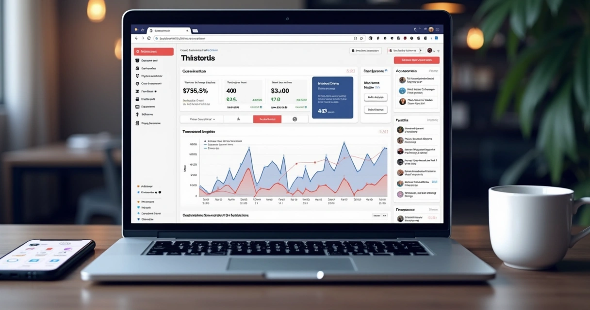 Dashboard simples de plataforma de vendas online 