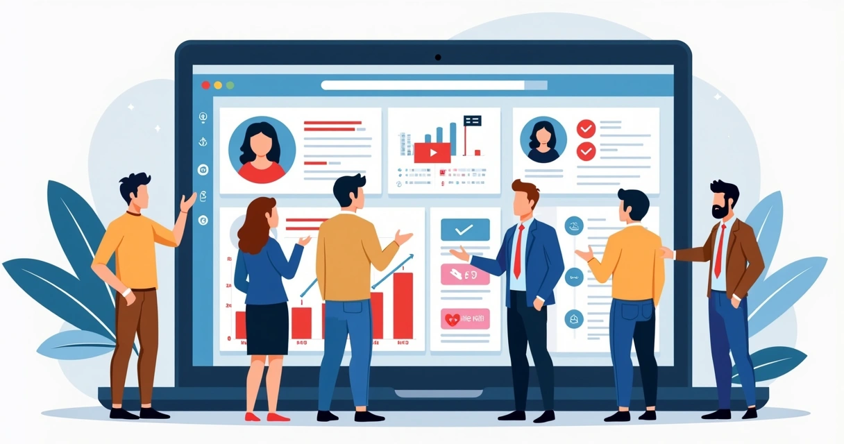 Dashboard de campanha política sendo analisado 