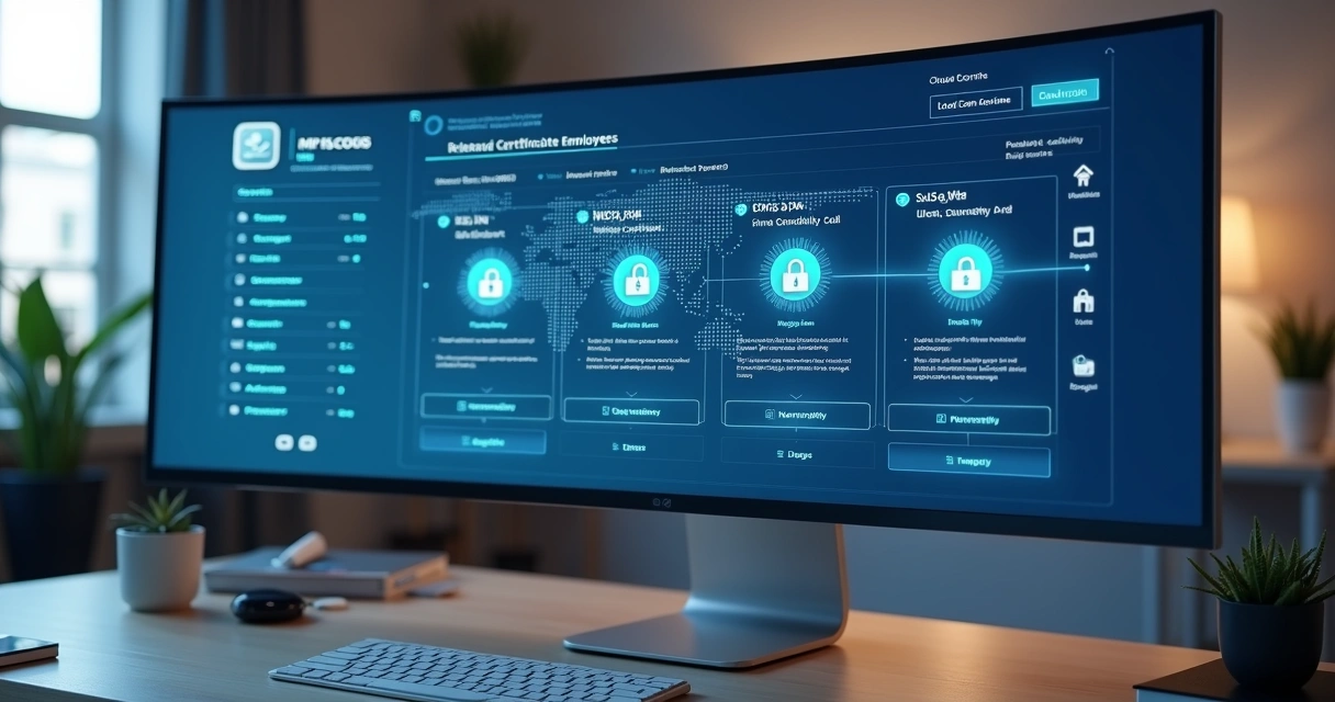 Painel de gerenciamento de certificados digitais em nuvem 