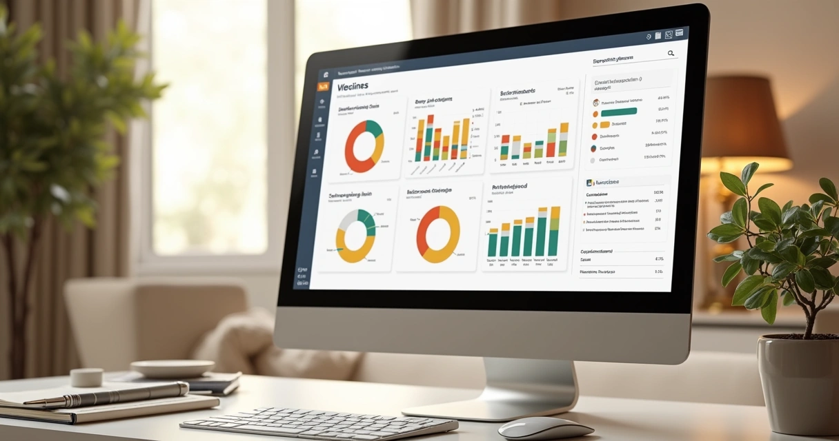 Painel de controle semanal com gráficos de indicadores clínicos 