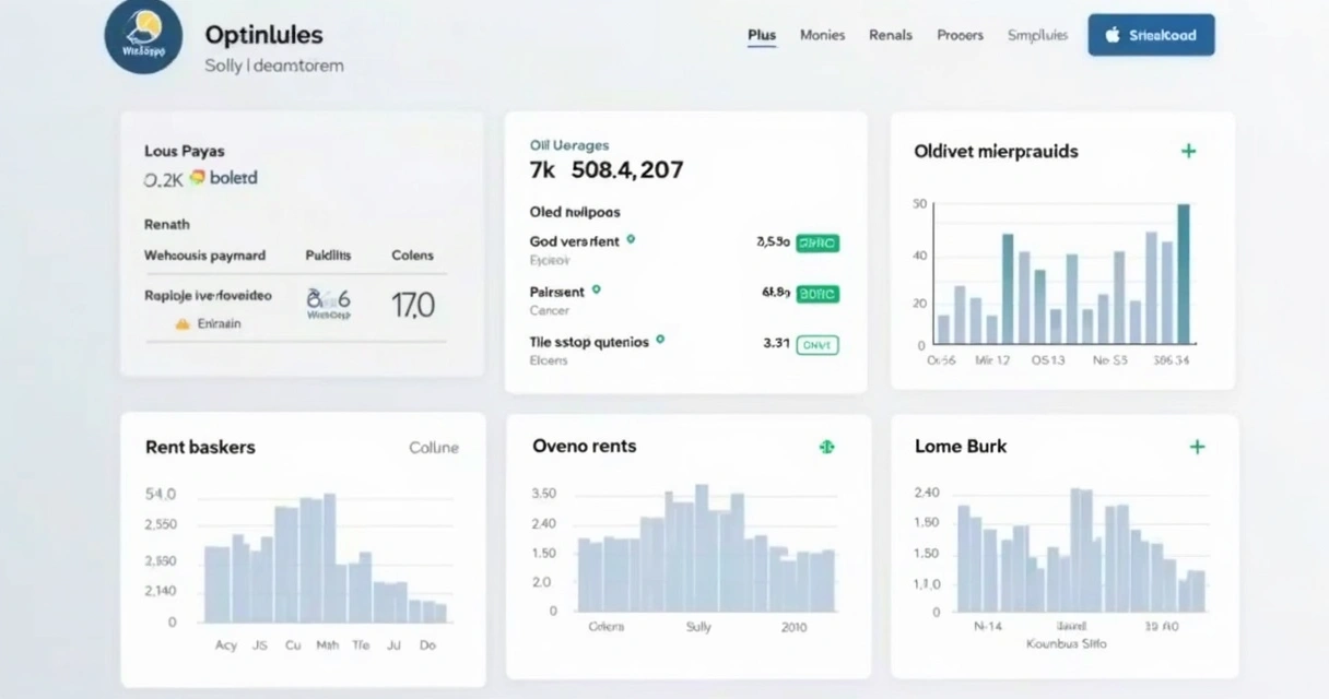 Imagem de uma tela de dashboard de plataforma mostrando o controle automático de cobranças de aluguel 