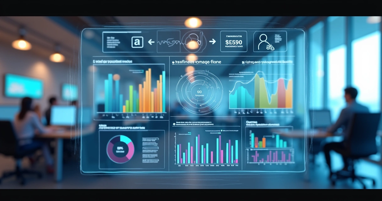 Dashboard com indicadores de cobrança automáticos e relatórios coloridos 