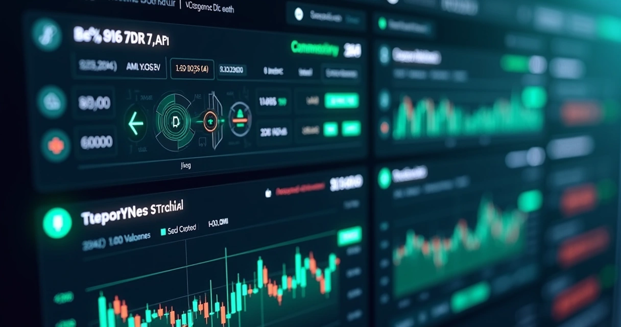 Tela de dashboard com múltiplas contas de exchange configuradas 