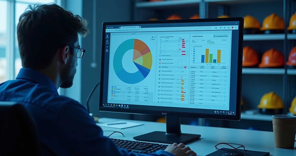 Dashboard digital com controle de entrega de EPIs 
