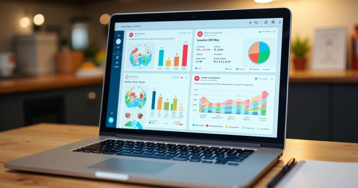 Dashboard de controle de estoque online 