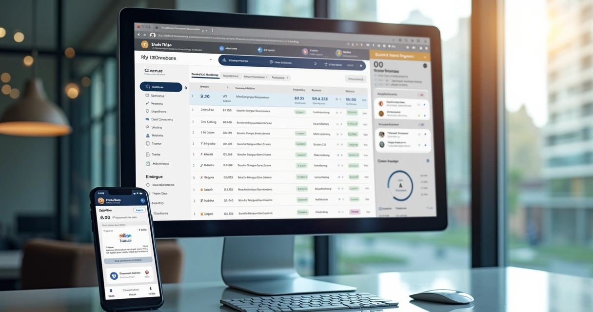 Tela de dashboard com banco de dados de vendas no Notion 