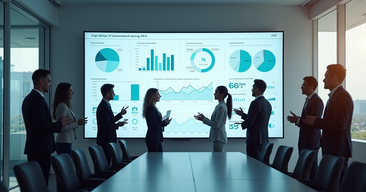 Dashboard empresarial com gráficos de controle de inadimplência 
