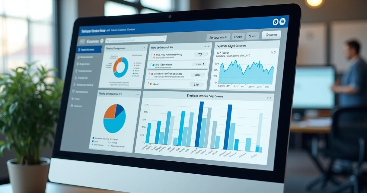 Dashboard digital mostra controle de treinamentos NR integrados à matriz de risco 