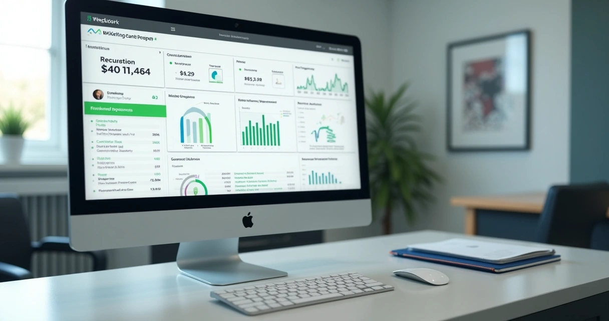 Dashboard de conversão com campanhas e consultas em clínica