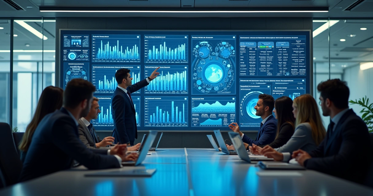 Interface de dashboard mostrando análise de dados da jornada do cliente no setor imobiliário 