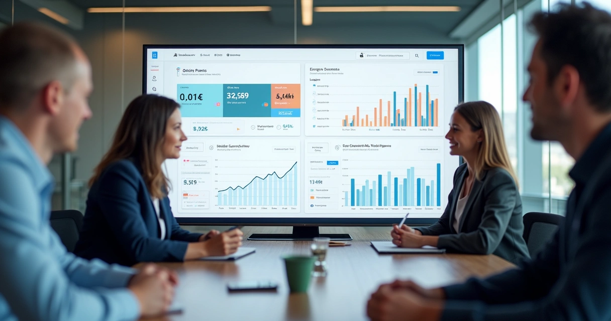 Dashboard de crescimento SaaS indicando métricas de PLG 