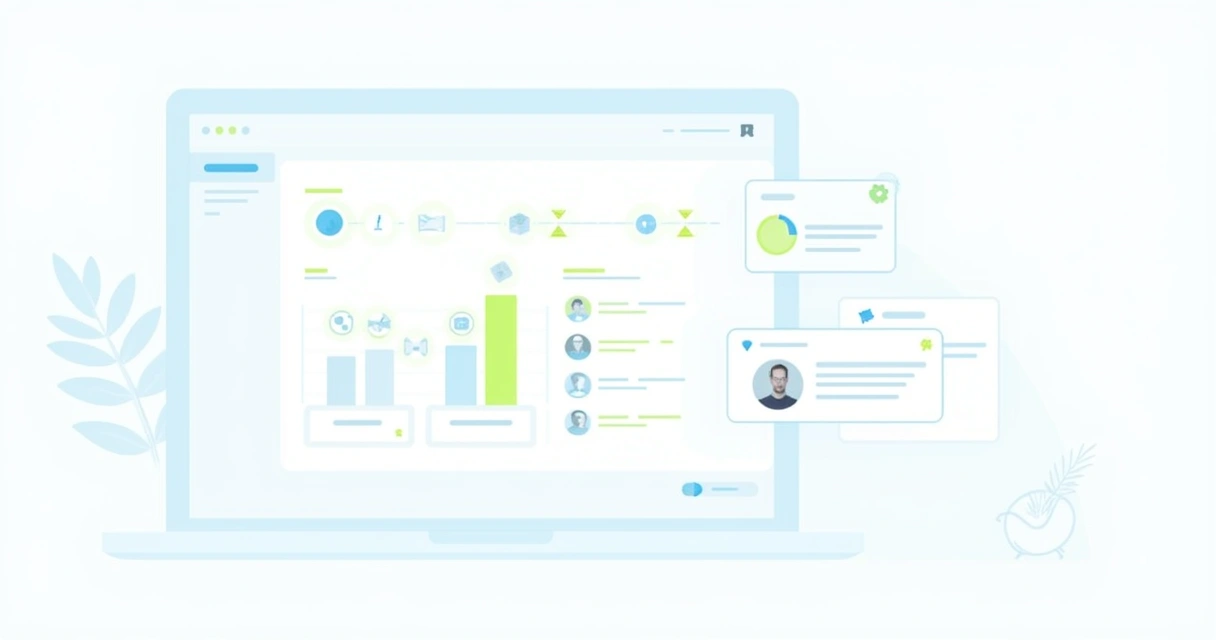 Dashboard de CRM com pipeline de vendas 