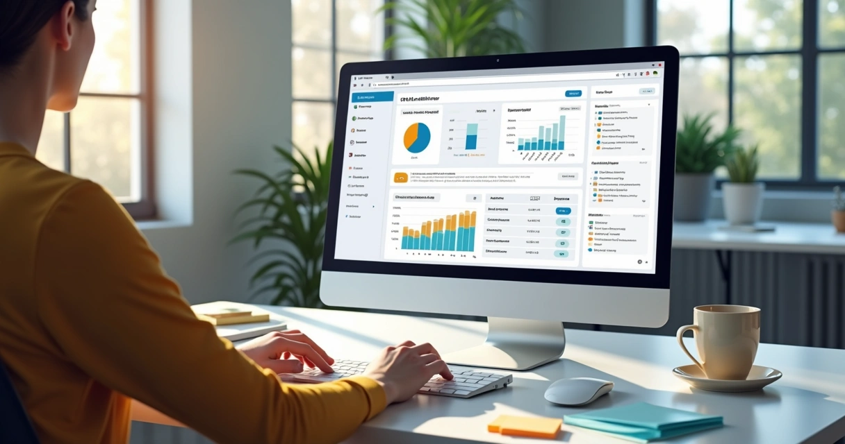 Dashboard de CRM mostrando pipeline de vendas baseado em critérios BANT 