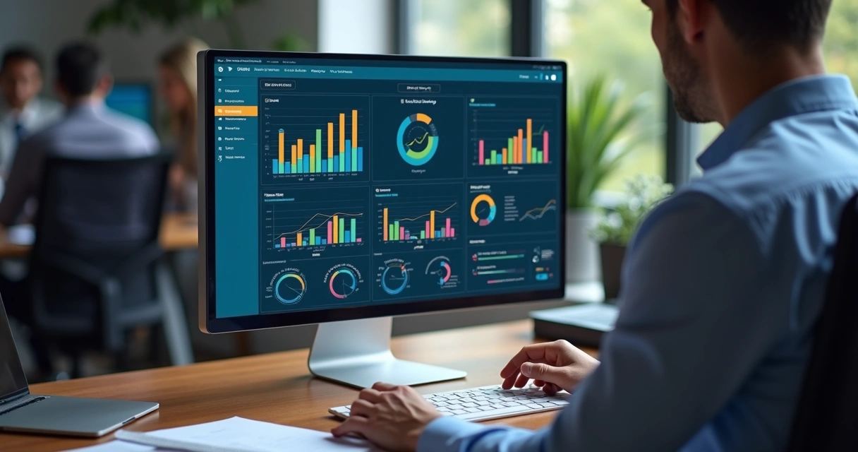 Tela de dashboard mostrando métricas de satisfação do cliente 