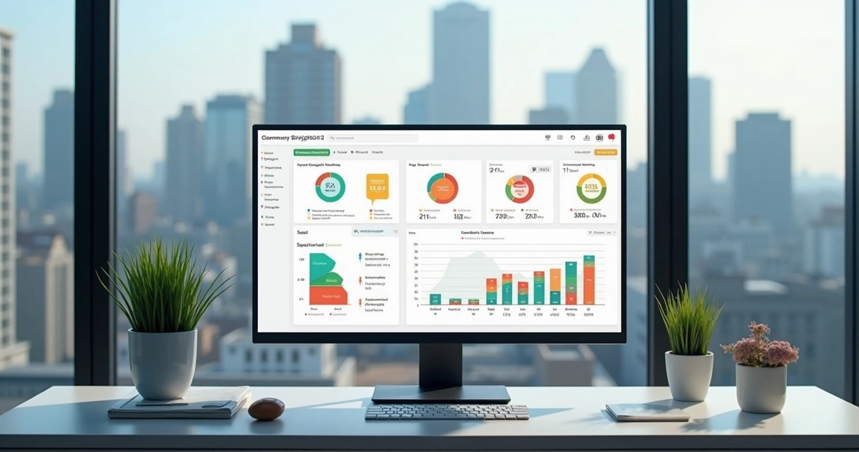 Tela de dashboard CRM com pipeline visual de vendas de agência