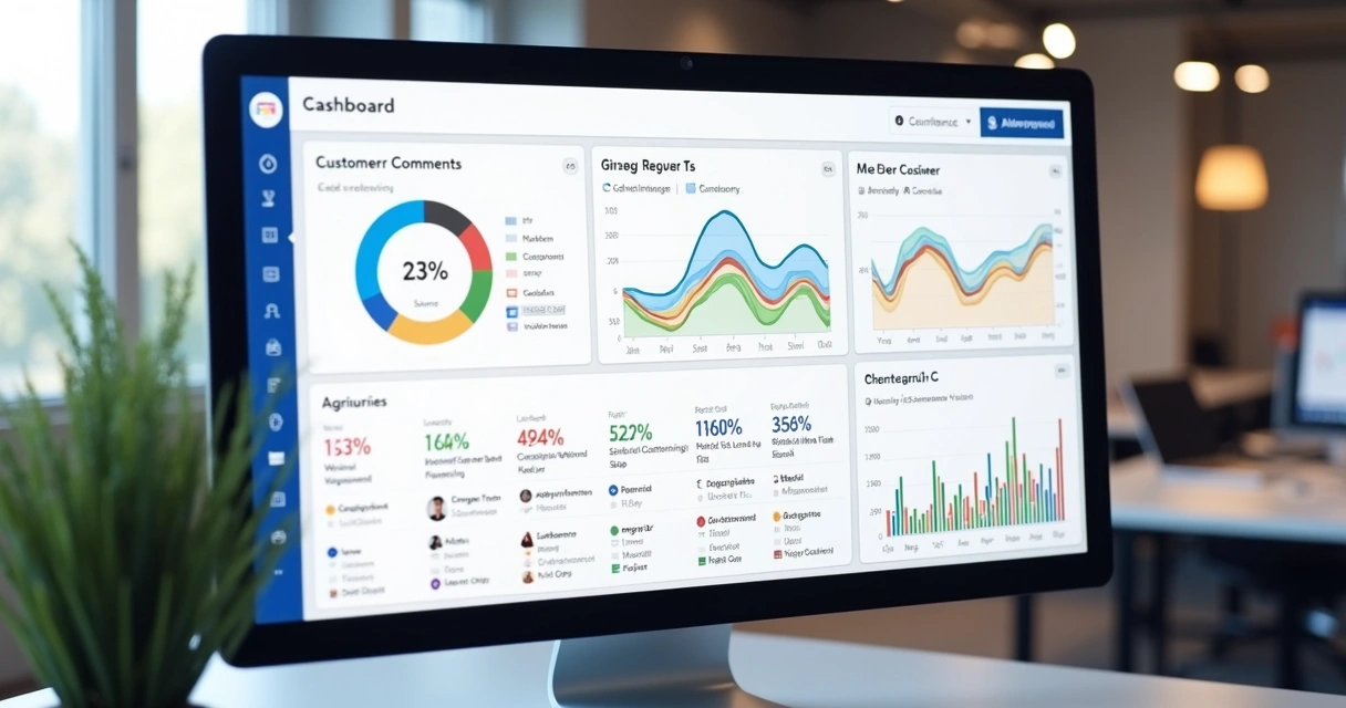 Dashboard de CSAT com análises e feedbacks organizados