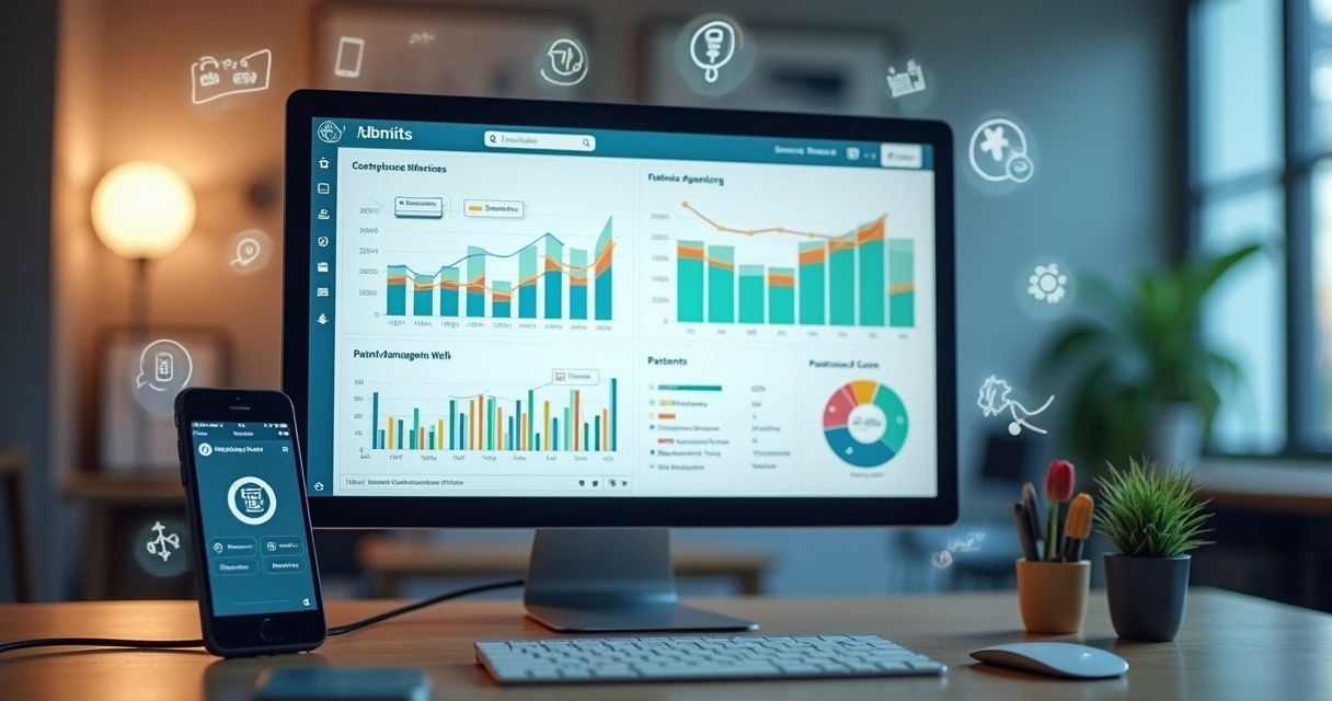 Dashboard digital com gráficos e indicadores sobre custos assistenciais em saúde domiciliar 