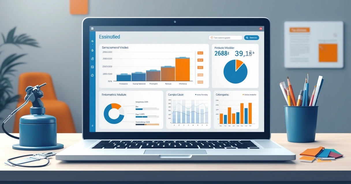 Dashboard com etapas, custos e tintométrico