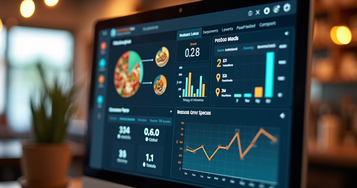 Painel de monitoramento de vendas de um aplicativo de delivery 