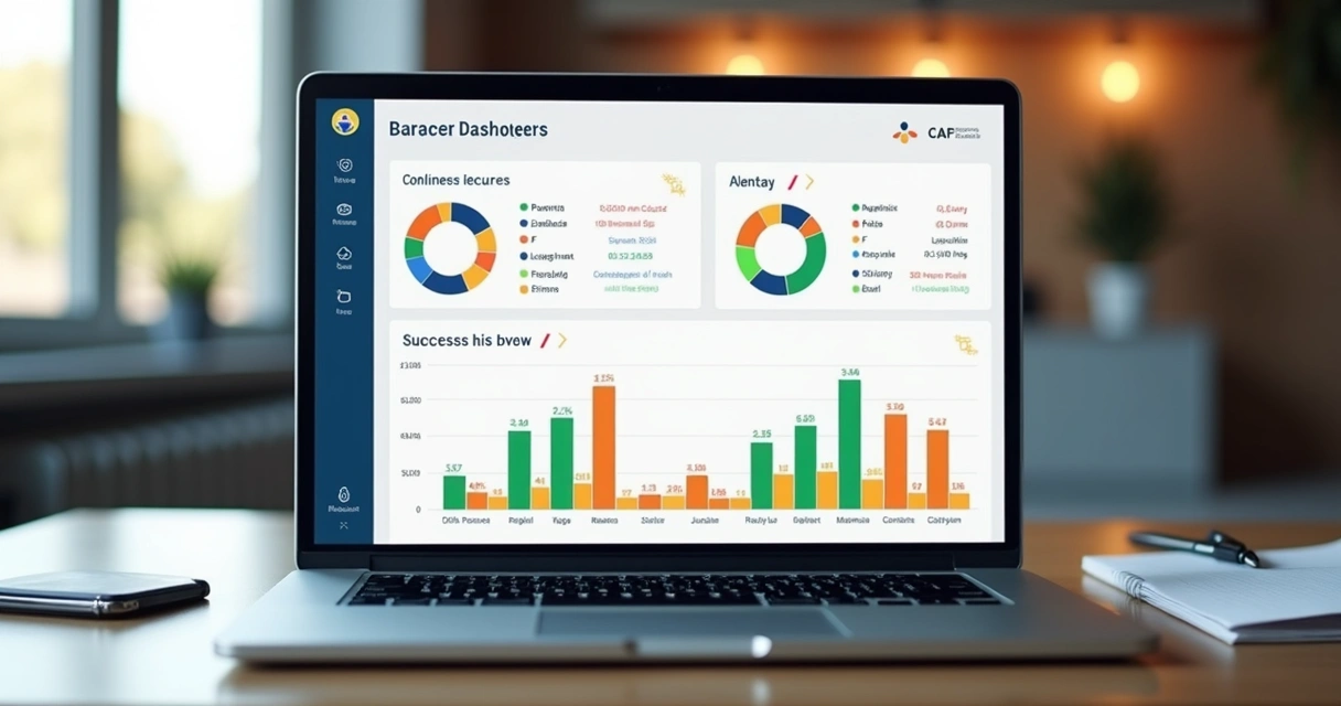 Dashboard financeiro em plataforma self-hosted mostrando gráficos coloridos de despesas mensais. 