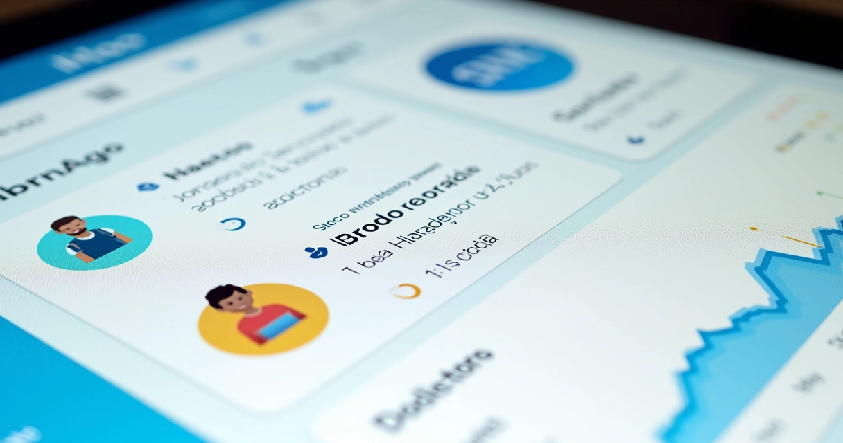 Painel de engajamento com gamificação em plataforma de comunidade brasileira. 