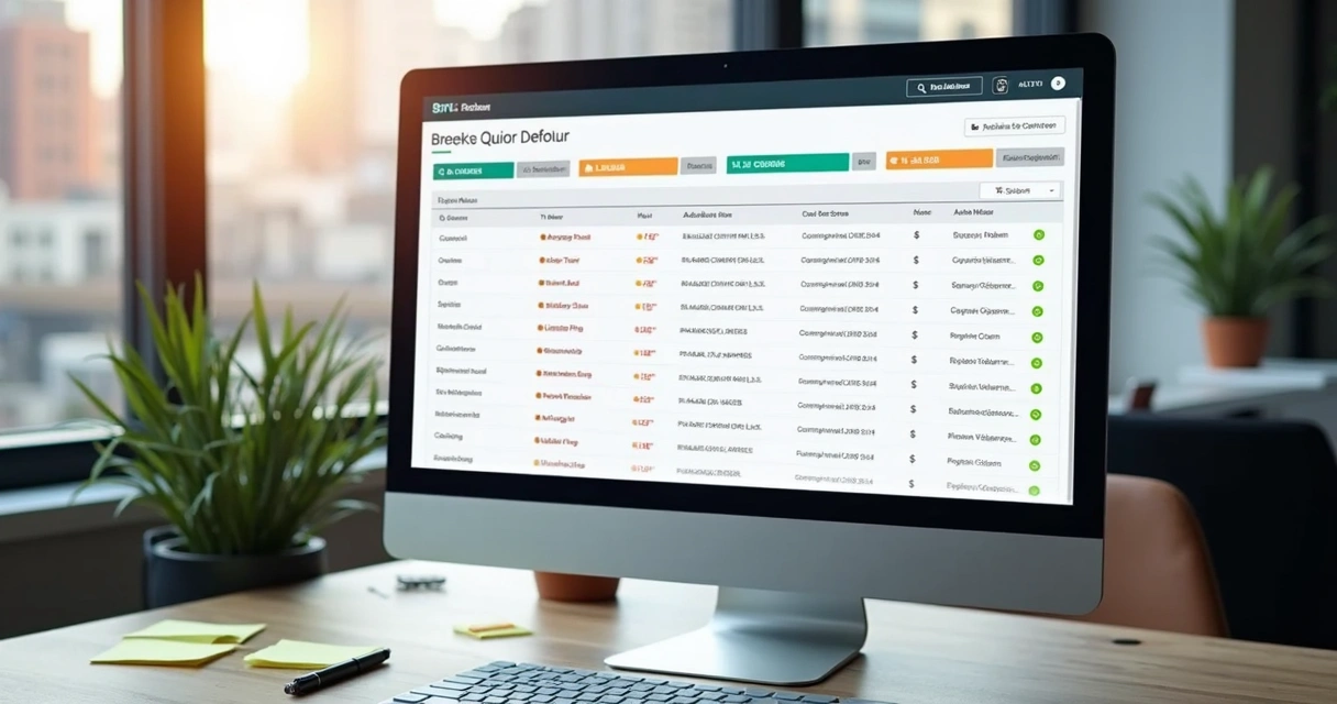 Tela de dashboard enriquecendo dados de leads empresariais 