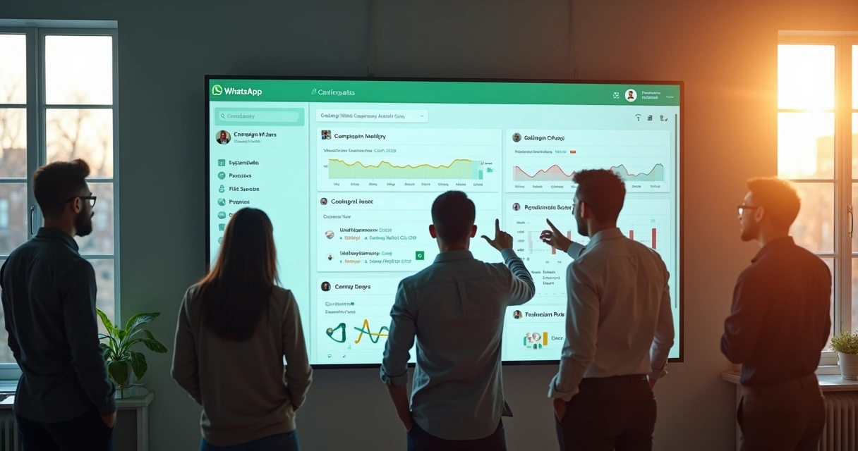 Painel de equipe com caixas de entrada compartilhada de WhatsApp 