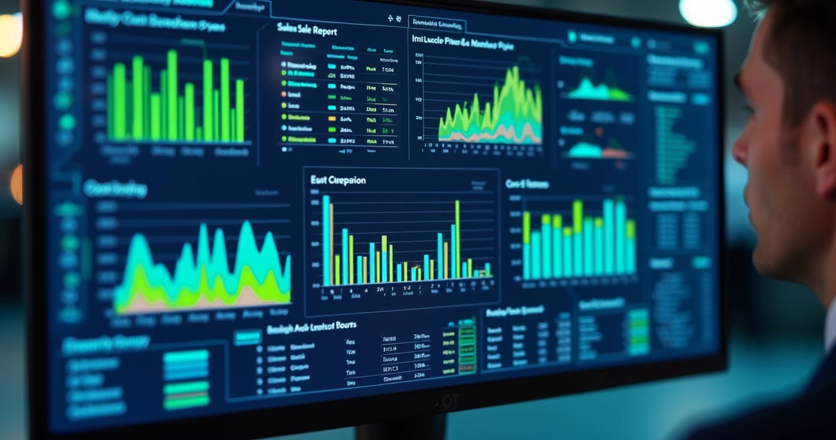 Dashboard ERP com gráficos de precificação e controle financeiro 