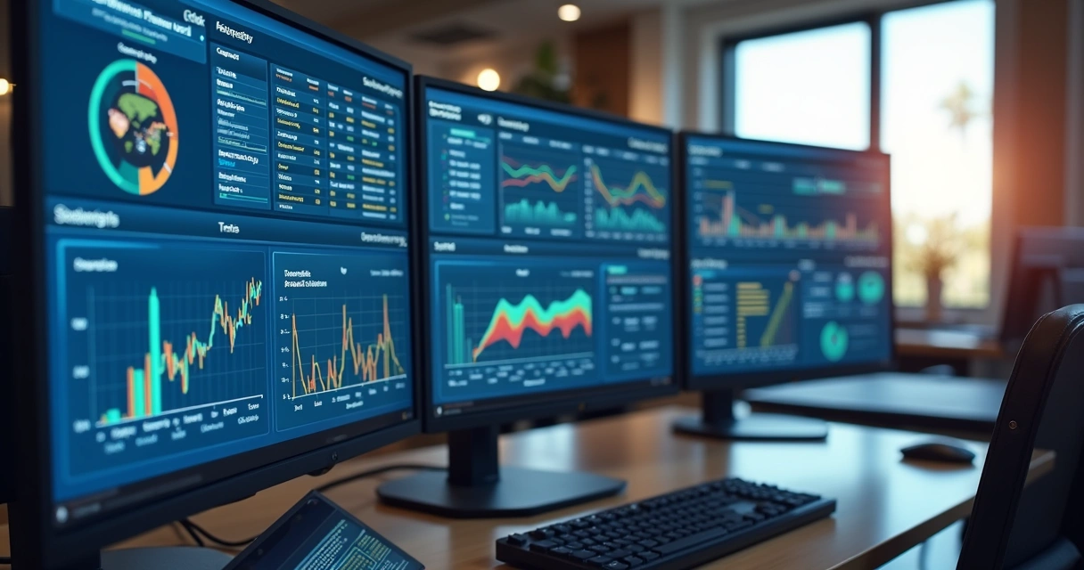 Dashboard digital de evento mostrando integração de dados 