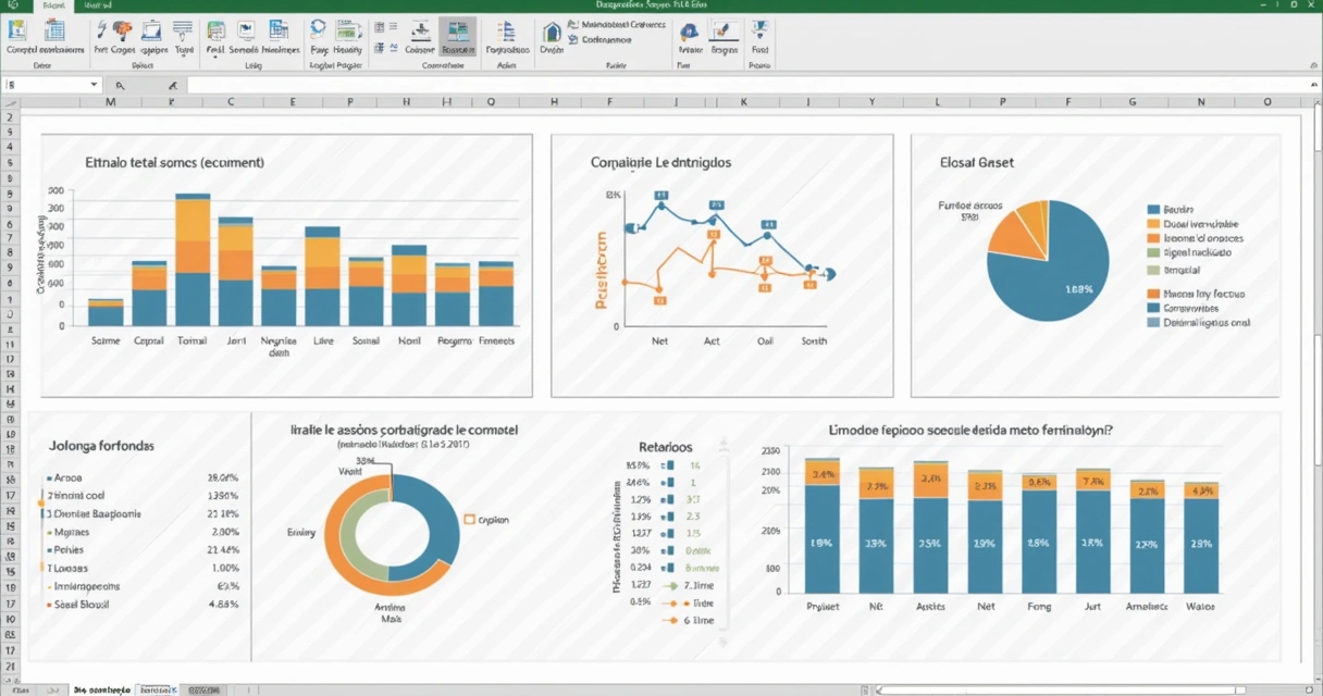 Tela de Excel com retângulo balizador e formas arredondadas organizando área para dashboard colorido 