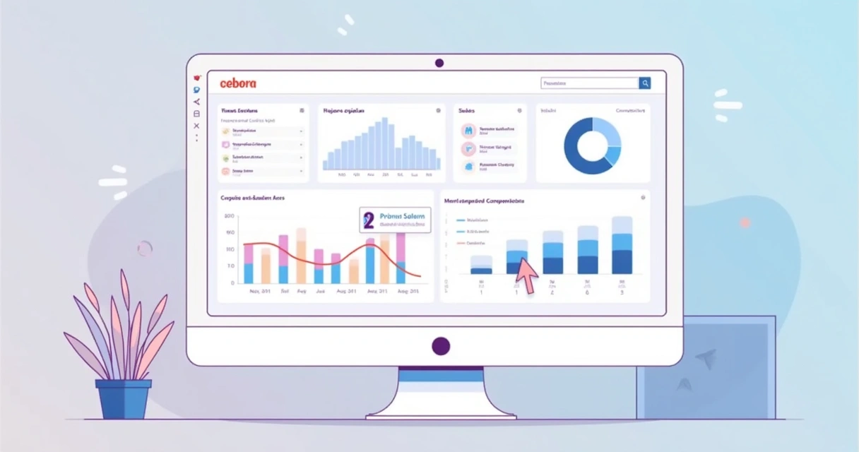 Dashboard de extensão de vendas simples com gráficos coloridos 