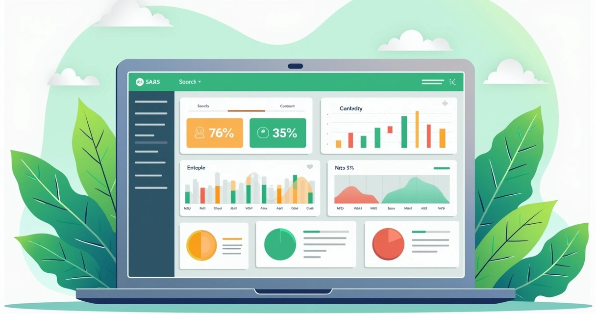 Tela de dashboard digital de experiência do cliente com gráficos