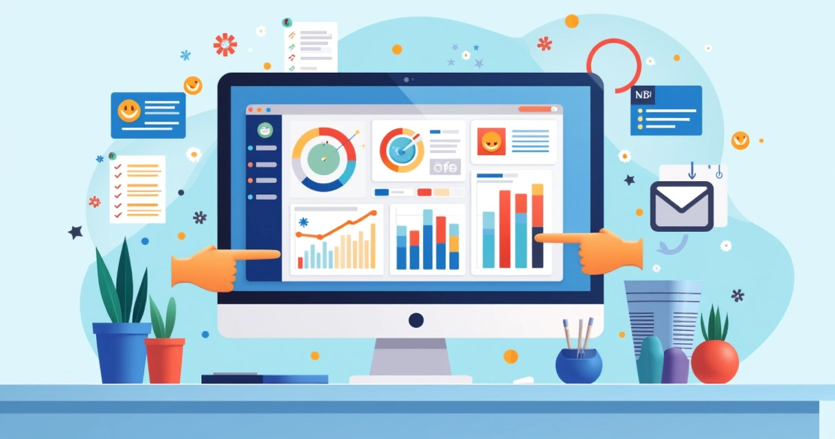 Dashboard NPS com gráficos e comentários de clientes