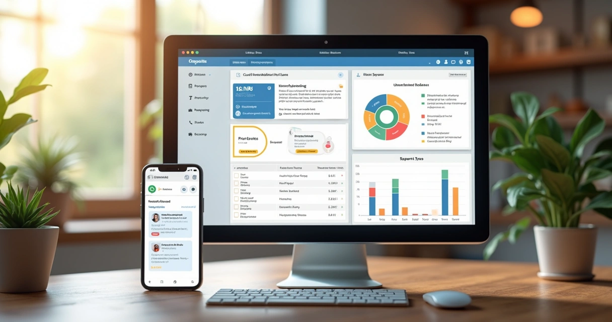 Tela de dashboard de feedbacks de clientes 