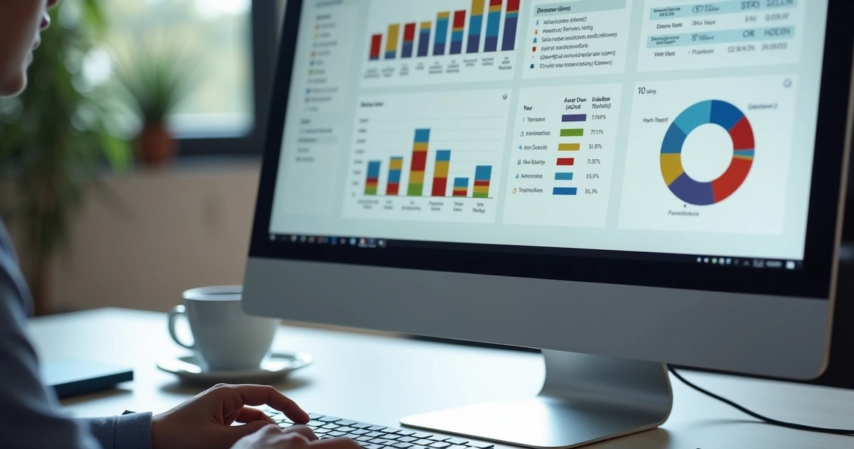 Dashboard de gerenciamento de citações locais na tela de um computador