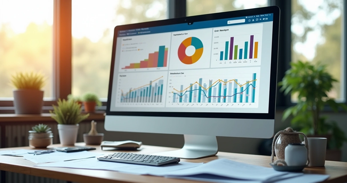 Dashboard digital de finanças do condomínio 