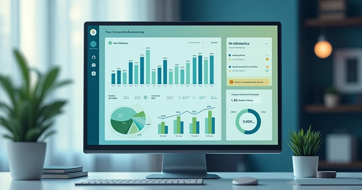 Dashboard financeiro digital mostrando gráficos de evolução patrimonial e metas alcançadas 