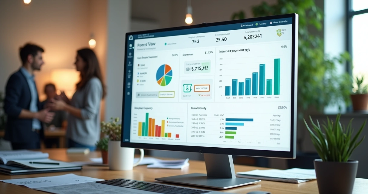 Dashboard financeiro digital de empresa 
