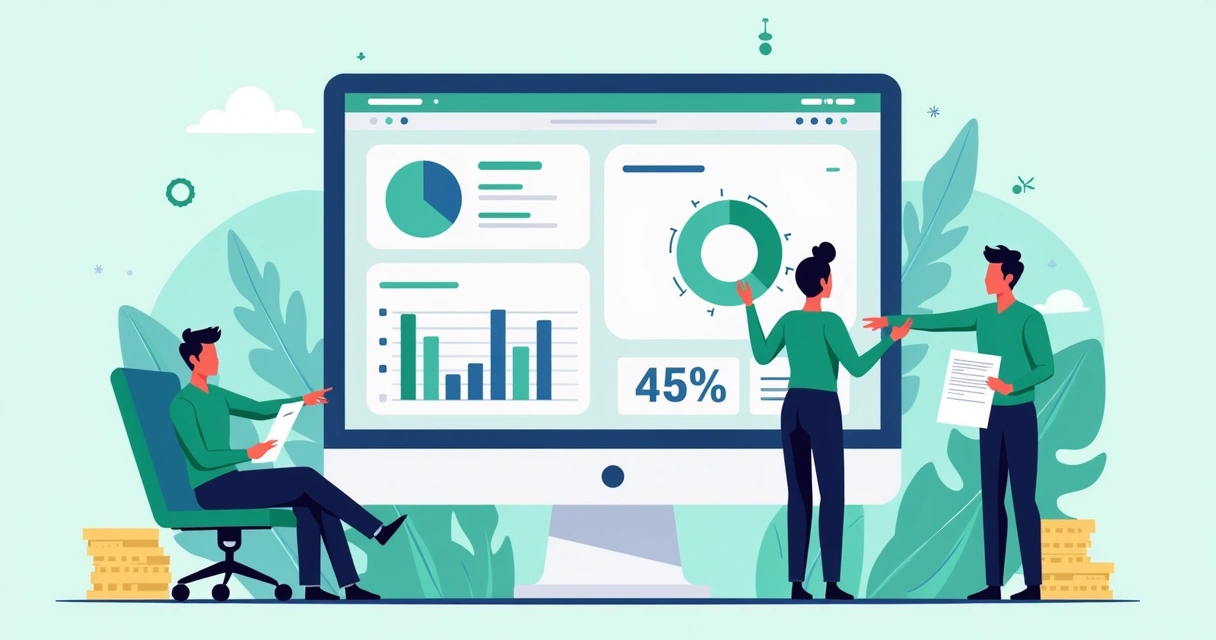 Painel de controle financeiro de agência integrando vendas e pagamentos 