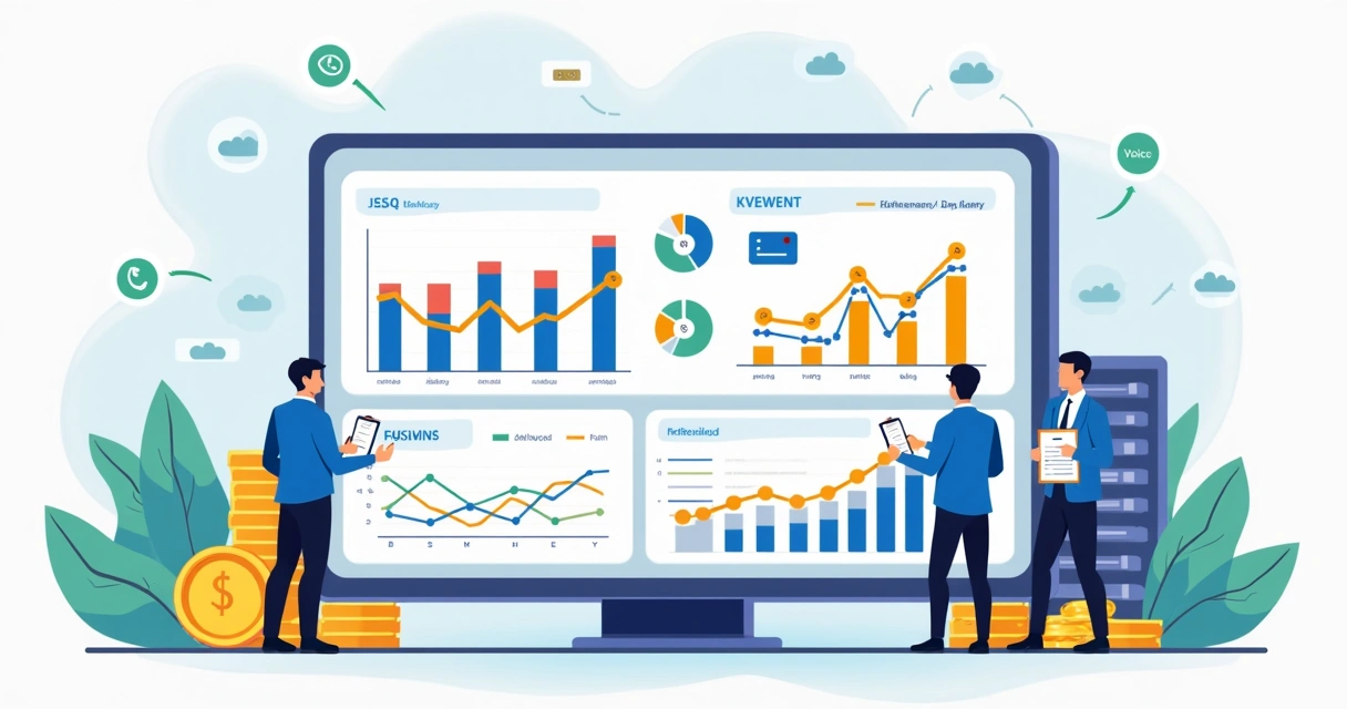 Dashboard financeiro com gráficos de inadimplência e fluxo de caixa 